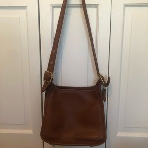Coach Vintage Brown Leather Crossbody Purse